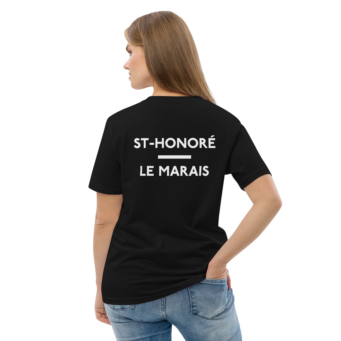Apartments du Louvre - Unisex Organic Cotton T-shirt (Black)