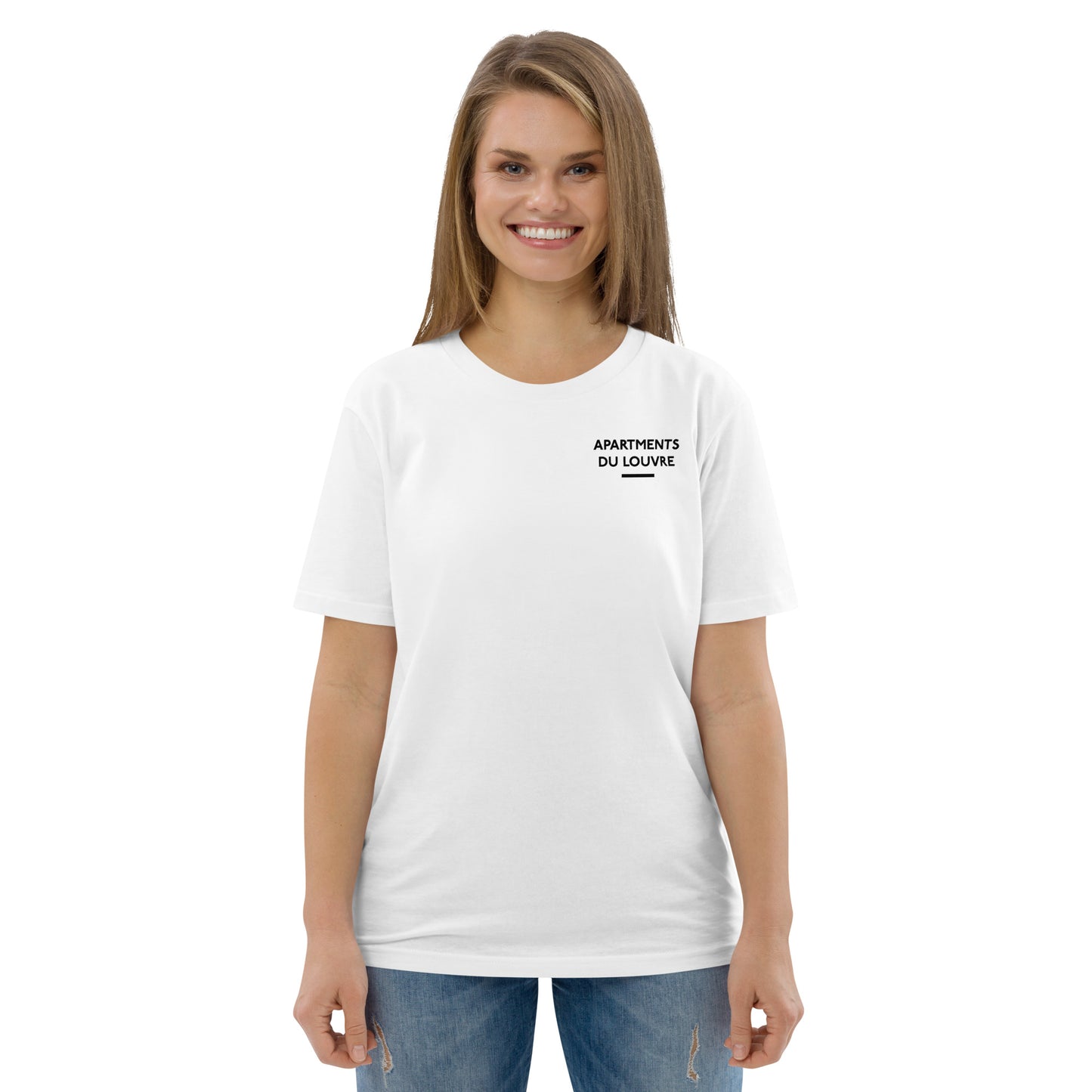 Apartments du Louvre - Unisex Organic Cotton T-shirt (White)
